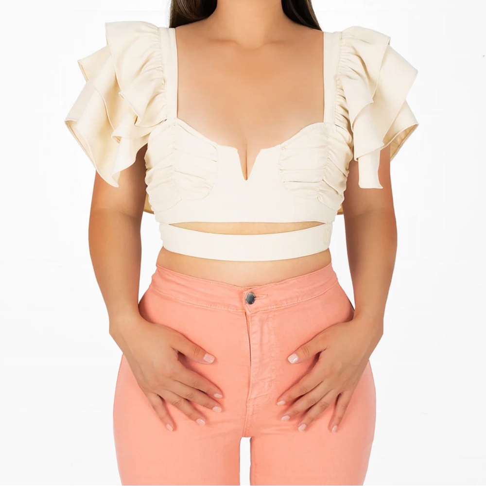 Consentida ruffle top